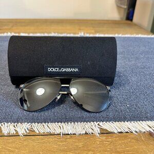 DOLCE & GABBANA DG 2152 01/87 BLACK AUTHENTIC FRAME SUNGLASSES